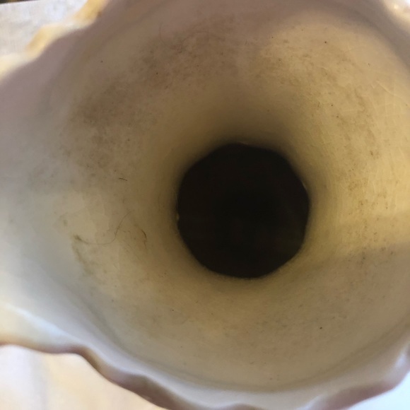 Vintage ivory and pink ceramic ornate pitcher shabby chic - Picture 13 of 15